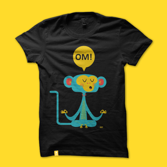 Camiseta Mujer Mono OM!