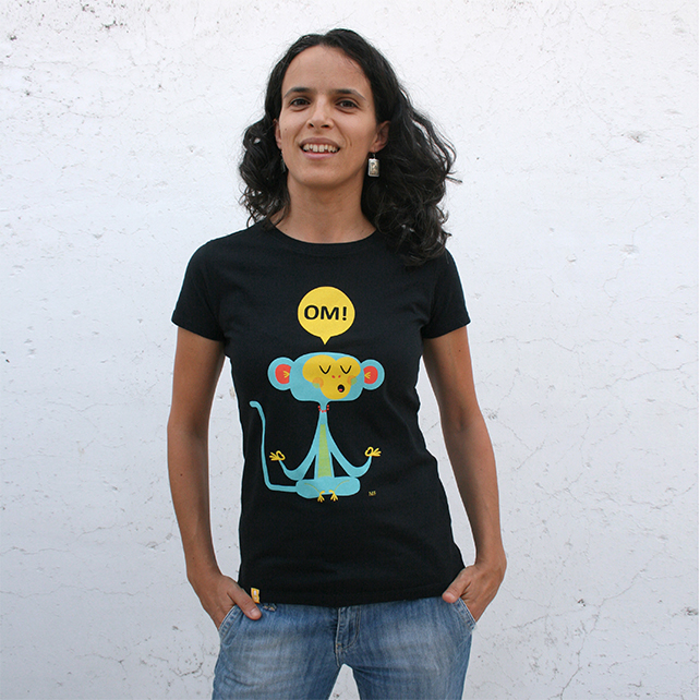 Camiseta Mujer Mono OM!